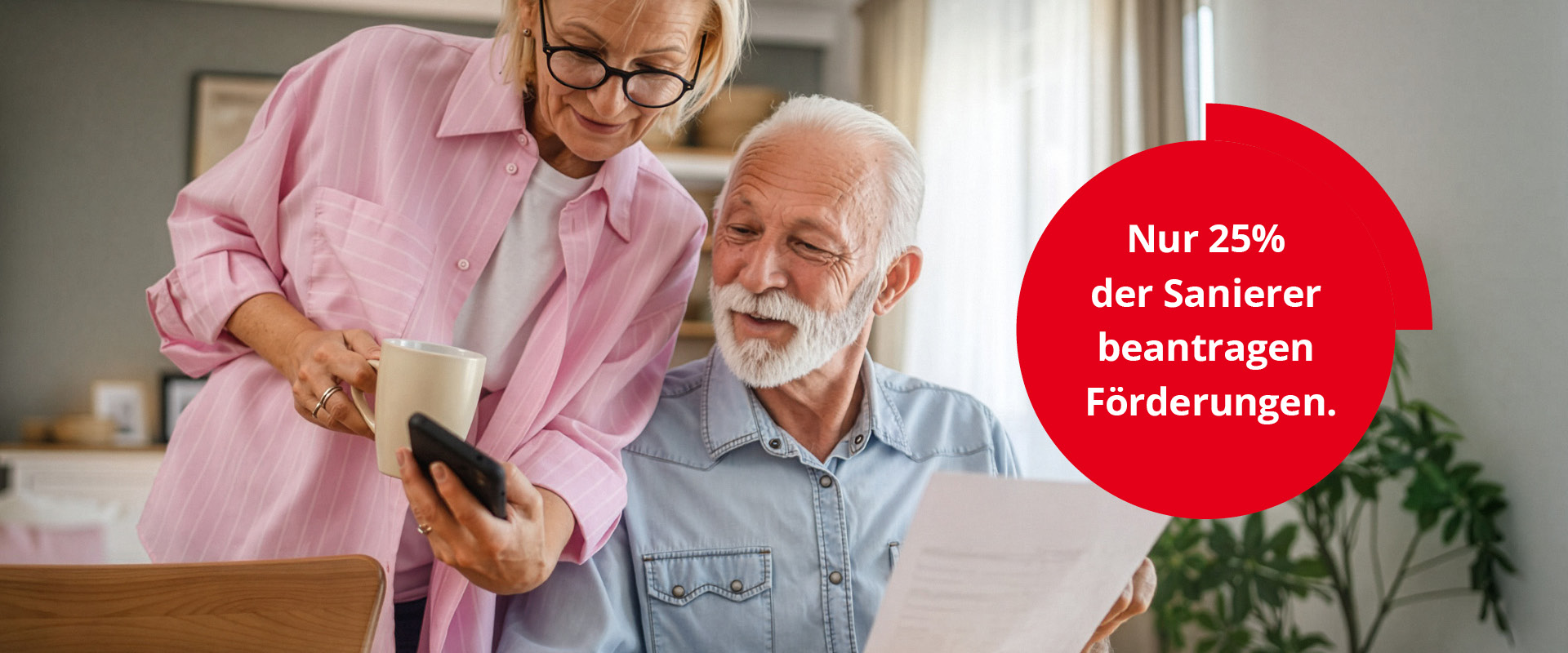 Nur 25 Prozent der Sanierer beantragen Förderungen.